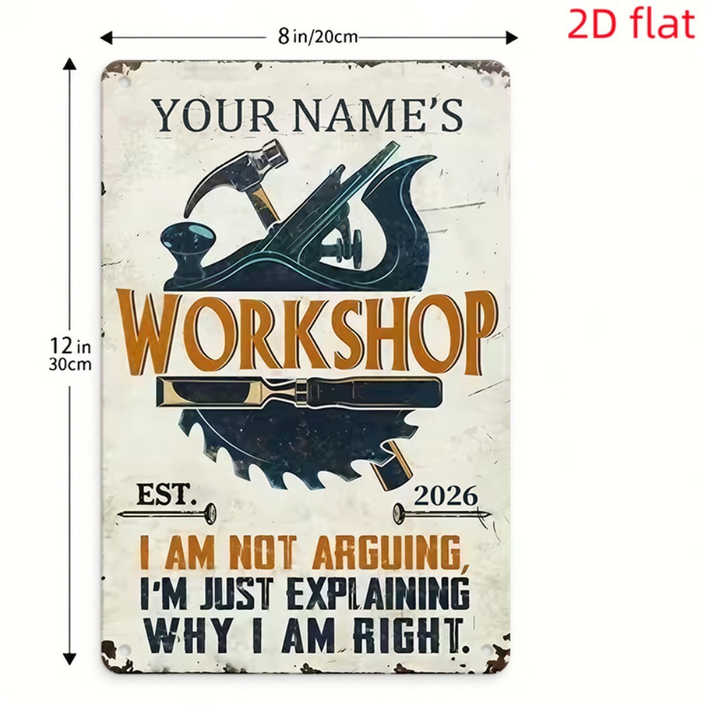 [2D Plano] 1 unidade Placa de  - Tools Name In Workshop avaliação e preço