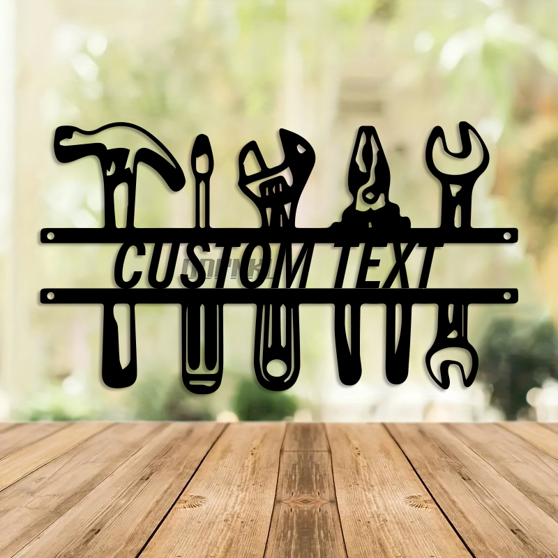 Arte de parede de ferro estilo - Tools Name In Workshop avaliação e preço