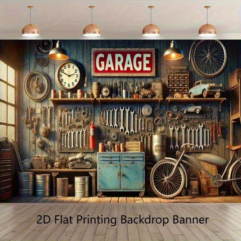 Painel de Fundo Industrial par - Workshop Tools Wallpaper avaliação e preço